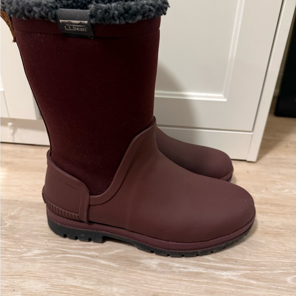 L.L. Bean Burgundy Winter Boots